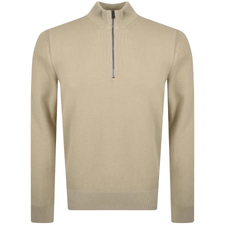 ジャケット citybreeze Bookle color combination knit zip-up jumper_BEIGE Polar 1/4 Zip Sweater | Aritzia CA